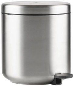 Кошче за боклук с педал от неръждаема стомана в матово сребрист цвят 4 l Ume – Zone