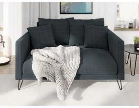 Тъмносив шенилов диван 140 cm Freya – Ropez