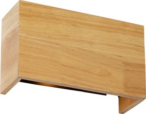 Интелигентна стенна лампа дъбов 24 см с включен Wifi G9 - Otan