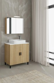 Комплект за баня Drop Roma 70 II-Светъл естествен цвят