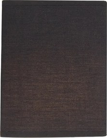 Модерна стенна лампа черна и златна с текстилен абажур - Vete