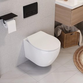 Бутон за вграден монтаж Rea WC H Black Matte