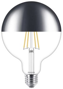 LED Димируема крушка с огледална сферична капачка Philips G125 E27/7,2W/230V 2700K