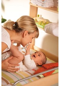 Висяща маса за преповиване от декор от бук в естествен цвят Dschungelbaby – Roba