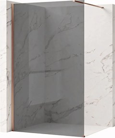 Параван за душ Rea Flexi Grey / Brush Copper 90