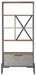 Сив шкаф за книги 75,5x161 cm Magda - Kalune Design