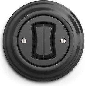 Kliklap - Ретро двоен ключ за стълбище с рамка № 6+6, антрацит