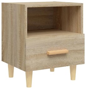 812012 vidaXL Нощно шкафче, сонома дъб, 40x35x47 см