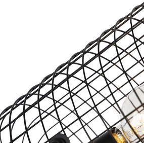 Индустриална подова лампа триножник стомана черна - Bliss Vefa