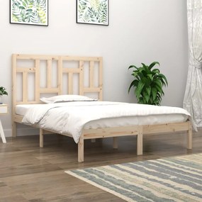 3104518 vidaXL Рамка за легло, дърво масив, 135x190 cм, Double