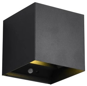 Черна LED светлина за стена Talent - Trio