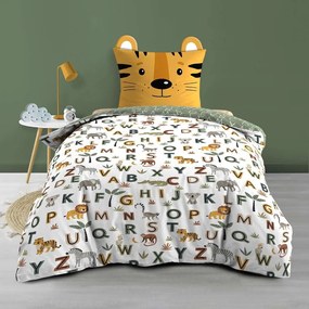 Единично памучно детско спално бельо 140x200 cm Tigry – douceur d'intérieur