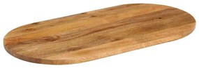 370160 vidaXL Плот за маса, 120x60x3,8 см, овален, масивно дърво манго