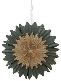 Зелена коледна украса , ø 55 cm Crystal - Star Trading