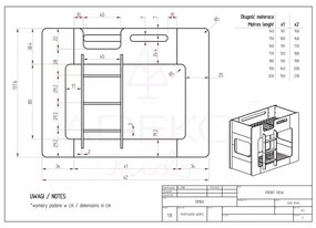 Двуетажно легло за деца 70x140 cm Simba - Adeko