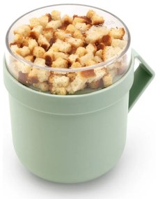 Чаша за супа с капак Brabantia Make&Take 1006294, 600+180 мл, Винтов капак, Без BPA, Зелен