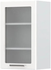 Висящ шкаф Modena V7-45-1KS with Витрина-White - White glossy