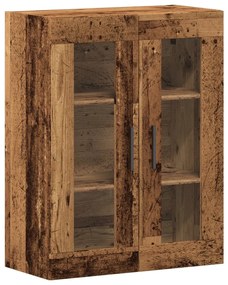 857332 vidaXL Шкаф за хранене Old Wood 69,5x34x90 cm Инженерна дървесина