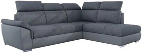 Ъгъл диван Lorenzo-Right-Gkri -Dark gray