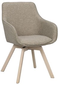 Бежови тапицирани трапезни столове в комплект 2 бр. Alison – Rowico