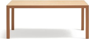 Трапезна маса с дъбова дървена плоскост 75x180 cm Alma – Teulat