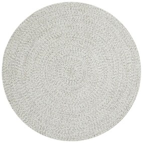 Бял/бежов кръгъл външен килим ø 200 cm - NORTHRUGS