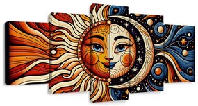 картини от 5 части – Слънце и луна