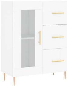 828028 vidaXL Сайдборд, бял, 69,5x34x90 см, инженерно дърво