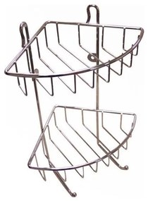 Двуетажна стена за душ 22,5x30 см, хром лъскав