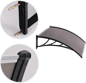 Поликарбонатен покрив над входната врата - дим Ширина: 100 см | Дължина: 150 см