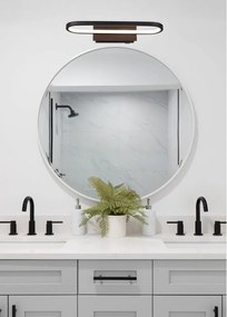 Матово черно LED осветление за стена (дължина 40 см) Gianni - Trio