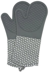 Комплект от 2 сиви силиконови ръкавици за фурна - Wenko