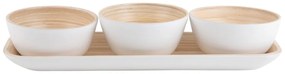 Бял бамбуков комплект за сервиране Puro – PT LIVING