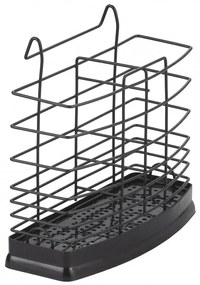 Сушилник за прибори Rosberg R53003B, 16.6х5.8х6.5 см, Черен