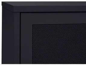 Черна метална маса за телевизор 160x55x45 cm Veep – Unique Furniture