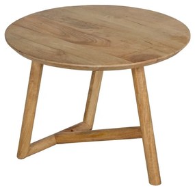 Кръгла масичка за кафе от масивно манго в естествен цвят ø 60 cm Mao – Ixia