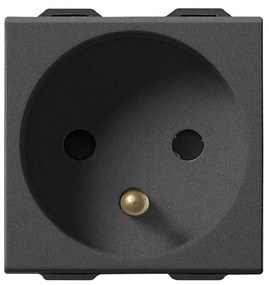 VIMAR 09212.CM Контакт SICURY френски стандарт 2P+E 16 A 250 V~ Карбон мат, 2M NEVE UP