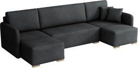 Ъглов диван Комо U-антрацит