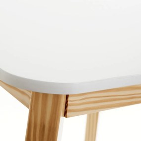 Детска маса с бял плот 55x55 cm - Casa Selección