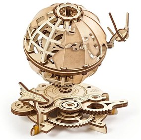 Ugears - 3D дървен механичен пъзел Глобус