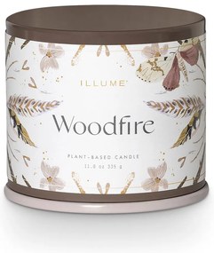 Ароматна свещ от соев восък с време на горене 50 часа Woodfire – ILLUME x Bloomingville