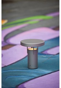 Светлосива LED затъмняваща се настолна лампа (височина 20 cm) BringMe – Hübsch