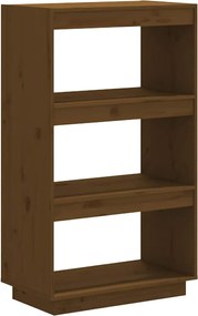 810867 vidaXL Библиотека/разделител за стая, меденокафява, 60x35x103 см, бор