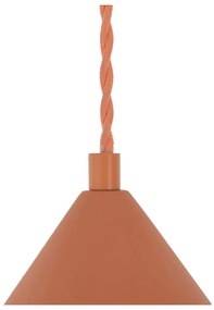 Висяща лампа в тухлен цвят с абажур от камък ø 30 cm Vilma - SULION