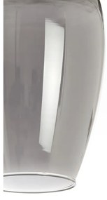 Тъмносиво и бронзово висящо осветително тяло със стъклен абажур ø 35 cm Lukaro – Light &amp; Living