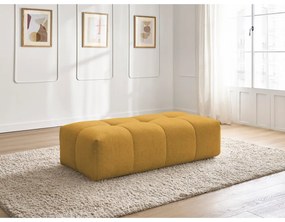 Шенилова табуретка в цвят горчица Everest – Bobochic Paris