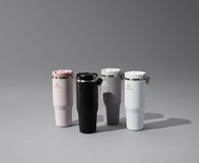 Светлосив термос от неръждаема стомана 600 ml IceFlow™ Flip Straw 2.0 Tumbler Ash – Stanley