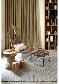 Светлокафяв ръчно изработен вълнен килим подходящ за пране 170x240 cm Golden Coffee – Lorena Canals