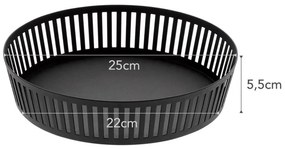 Черна купа за плодове , ⌀ 25 cm Tower - YAMAZAKI