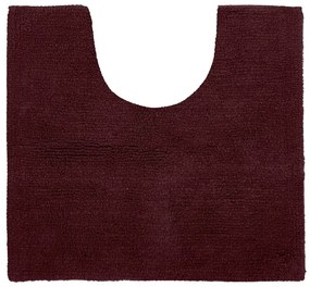Изтривалка за баня в цвят бордо 50x45 cm Riva - Tiseco Home Studio